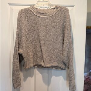 Hippie Rose Soft Taupe Crewneck Sweater